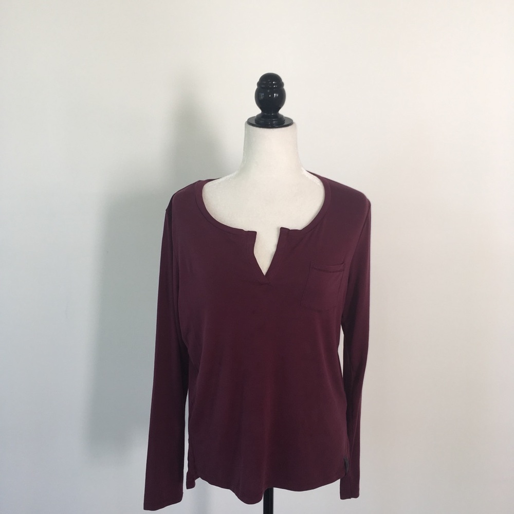 Superdry Jersey Project Premium Maroon Long Sleeve